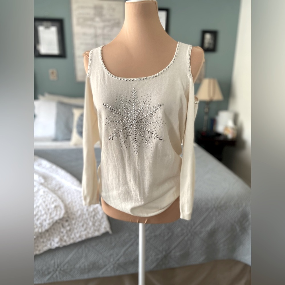 Boston Proper Snowflake Sweater